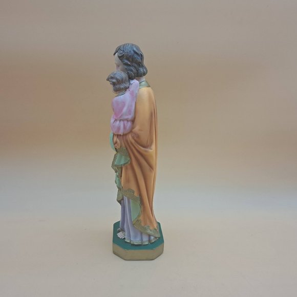 Resin Statue of Saint Joseph and the Infant Jesus - Picture 2 of 10